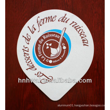 Printed & Pre cut Aluminum Foil lids for yoghurt packaging